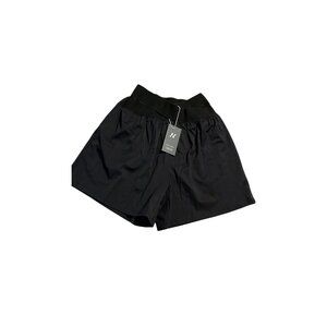 Halara Womens Crossover Athletic Shorts Black XS Nylon Stretchy Lightweight